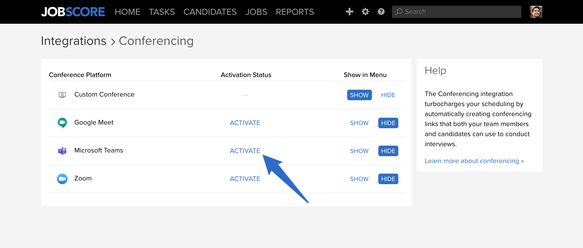 Active_Microsoft_Teams_integration