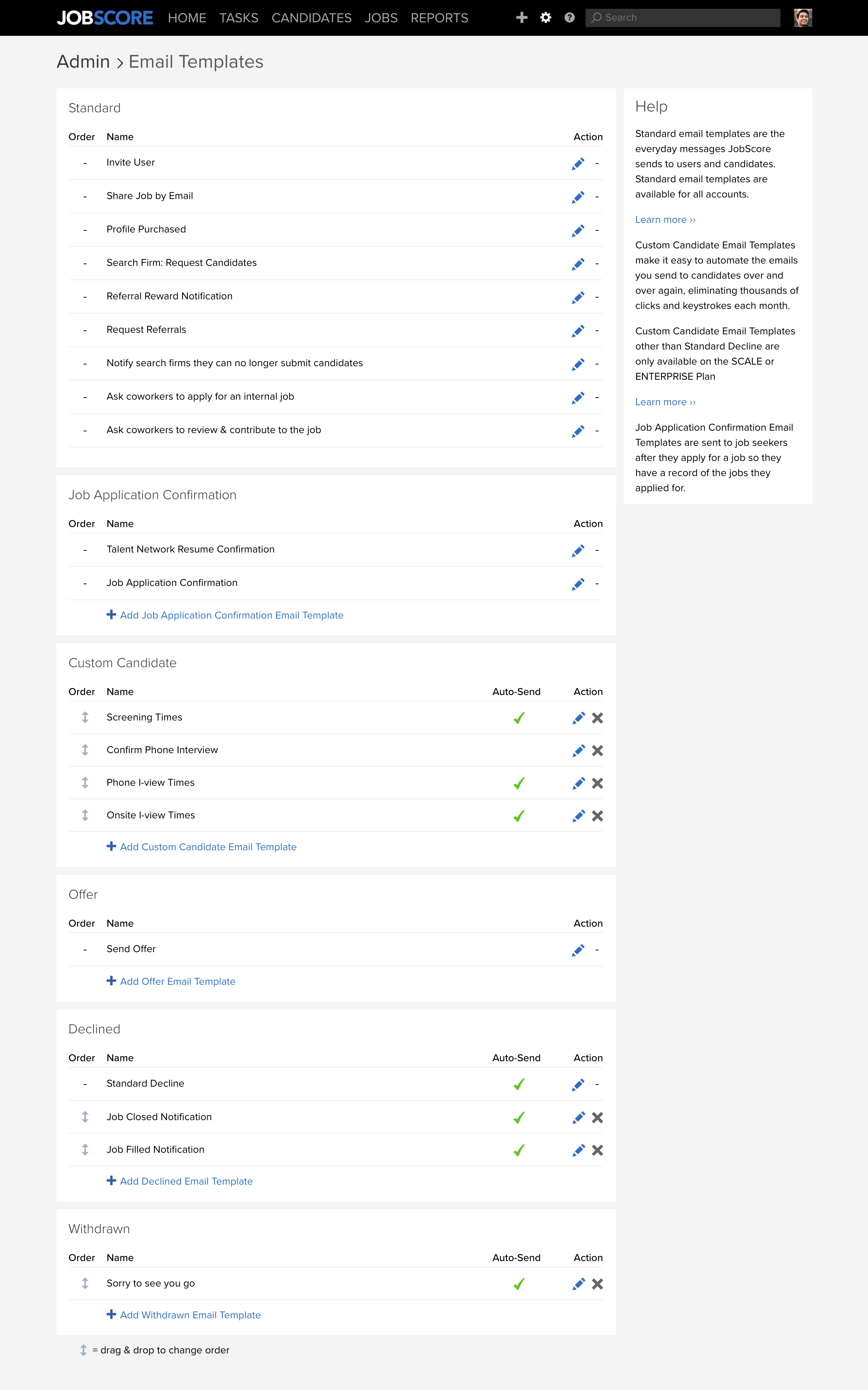 What Are Custom Email Templates JobScore Help